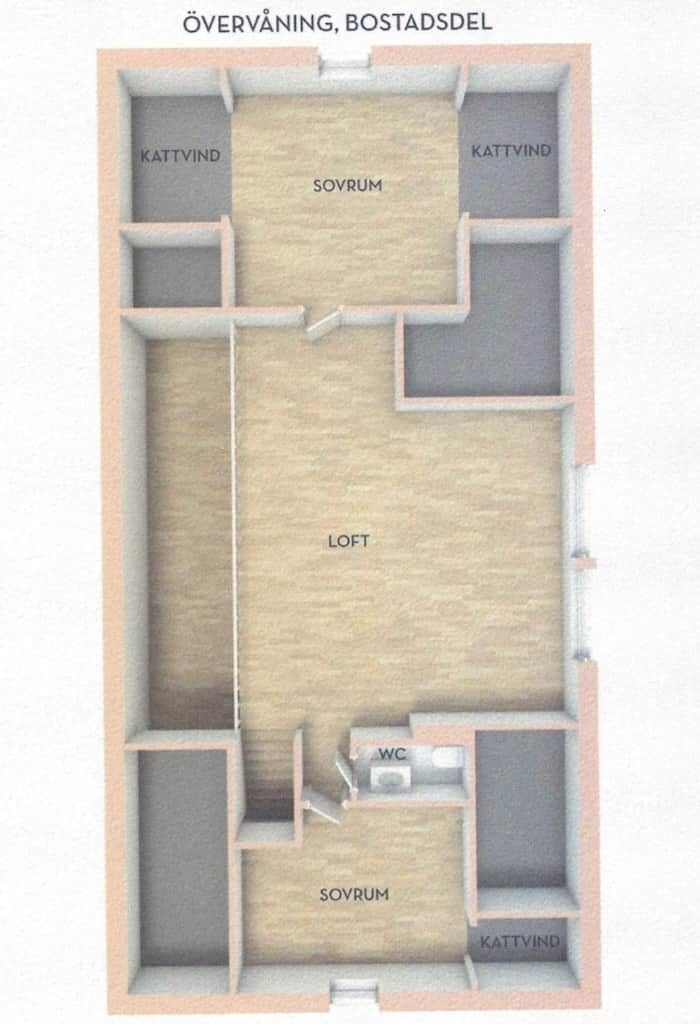 Planritning Loft